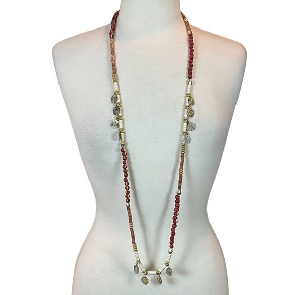 Chicos Utopia Collection Summerberry Single-Strand Beaded 48 inch Necklace NWT - Picture 4 of 8